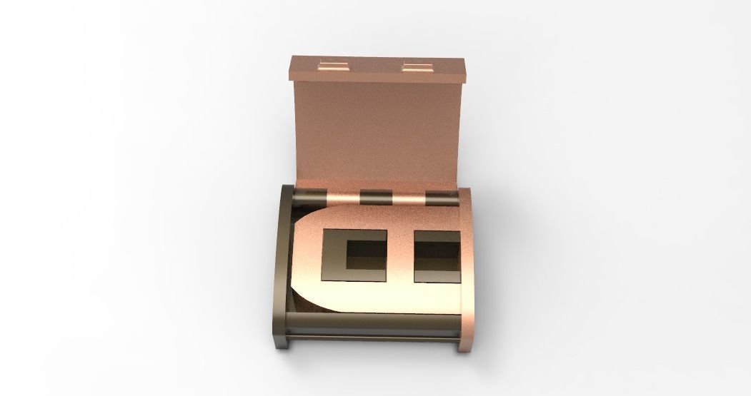 SMALL 12MM QUBAN BOX LOCK  3D print model_3