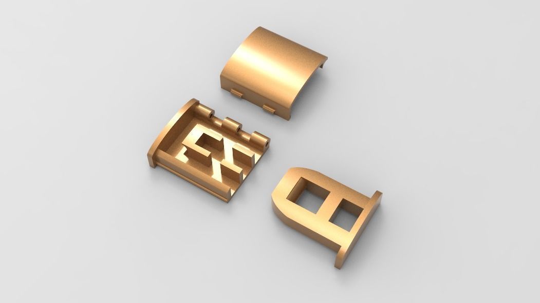 SMALL 12MM QUBAN BOX LOCK  3D print model_4