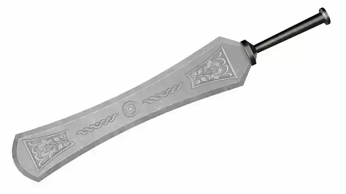 Flatsword Low-poly 3D model