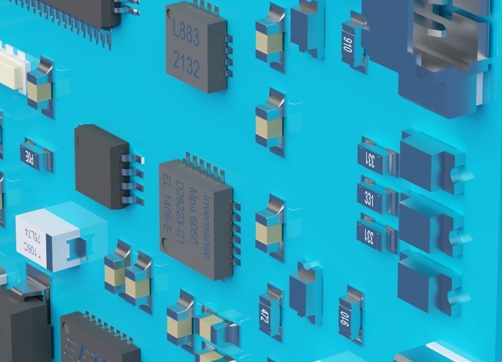 Circuit Board 3D model_4
