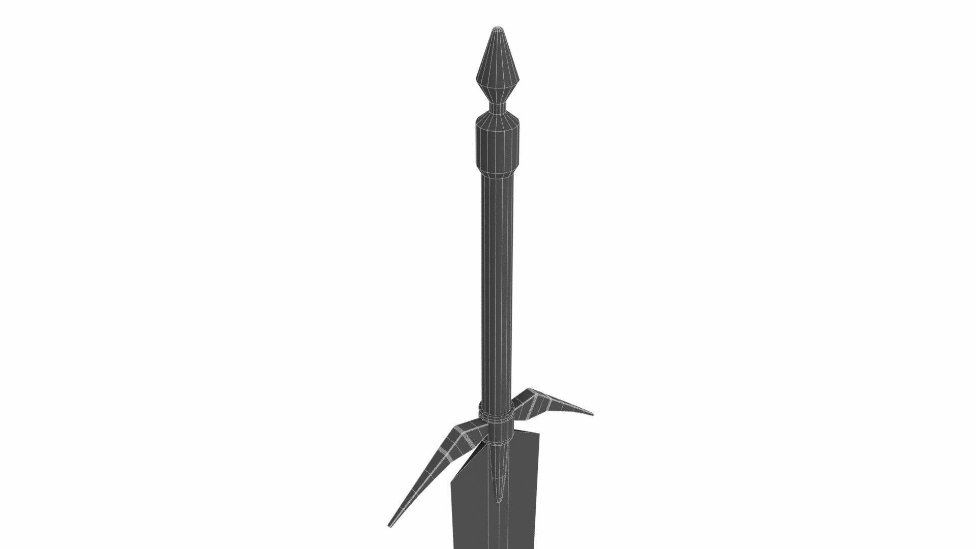 Sword claymore 3D model_6