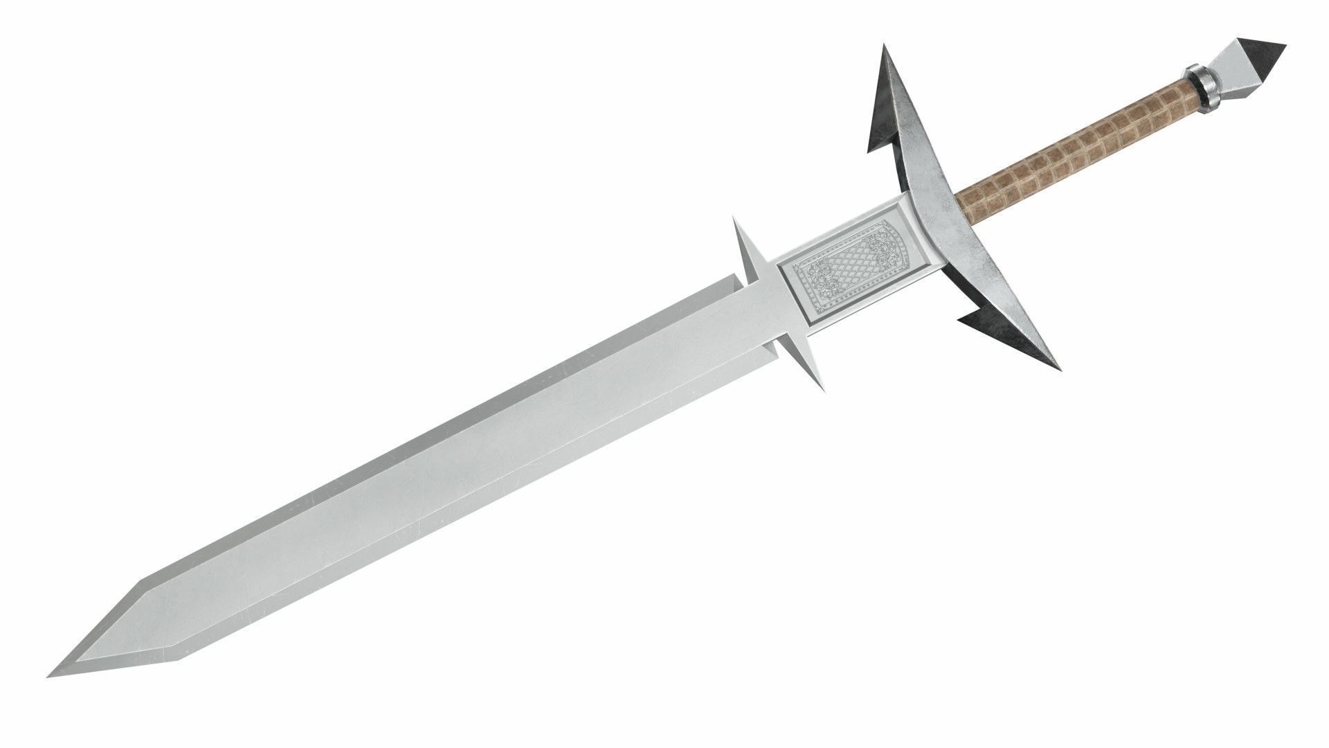 Big swords collection 3D model_7