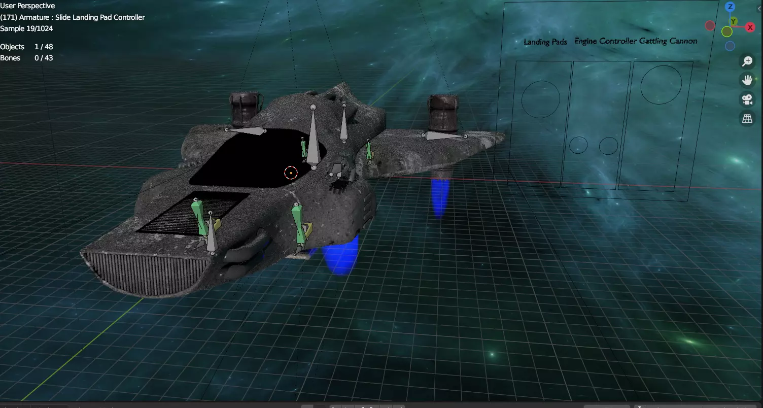 Spaceship Free 3D model_0
