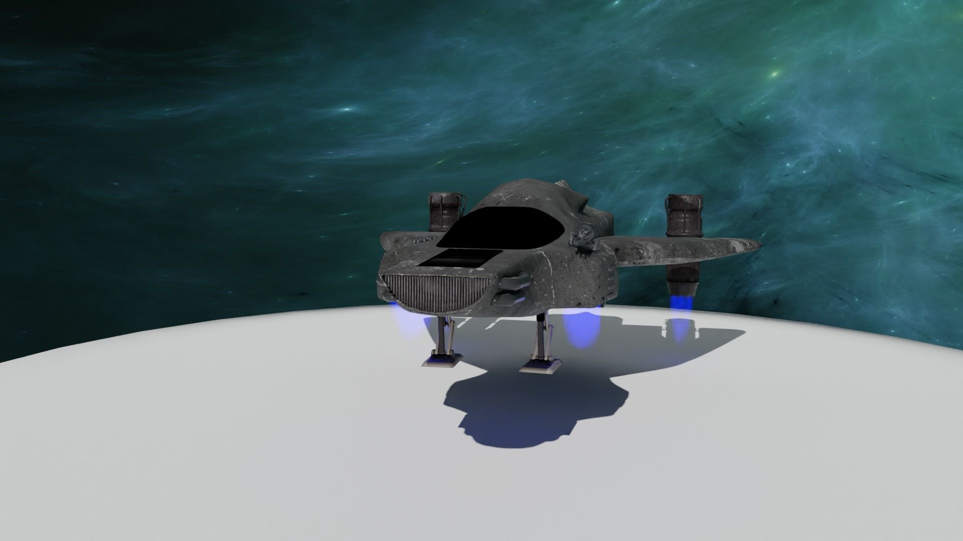 Spaceship Free 3D model_3