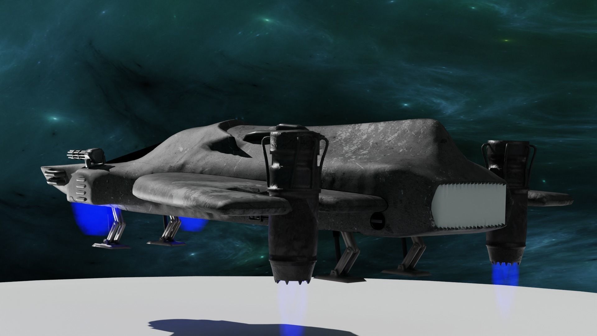 Spaceship Free 3D model_6