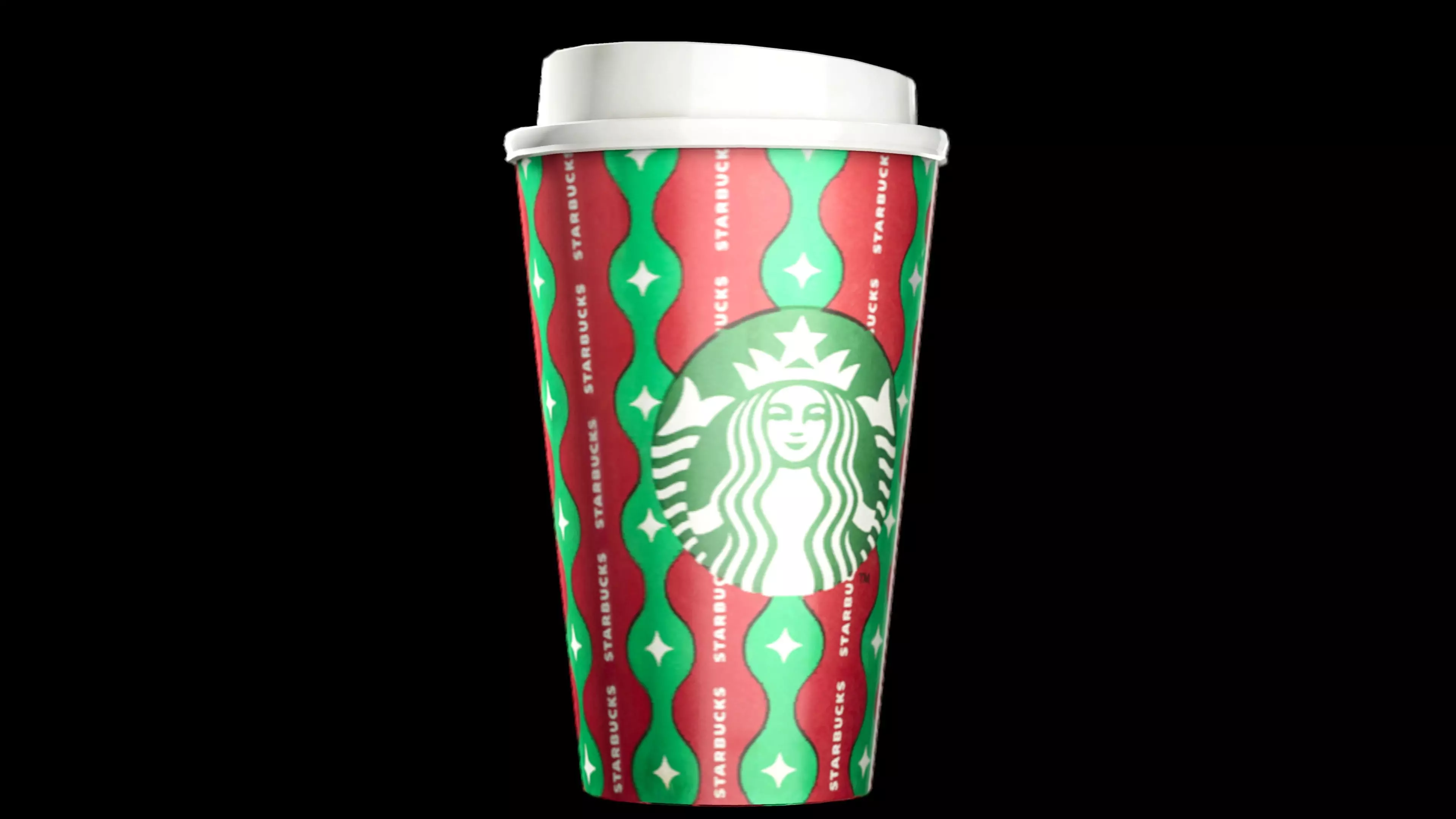 Starbucks Christmas Coffee Cup Free low-poly 3D model
