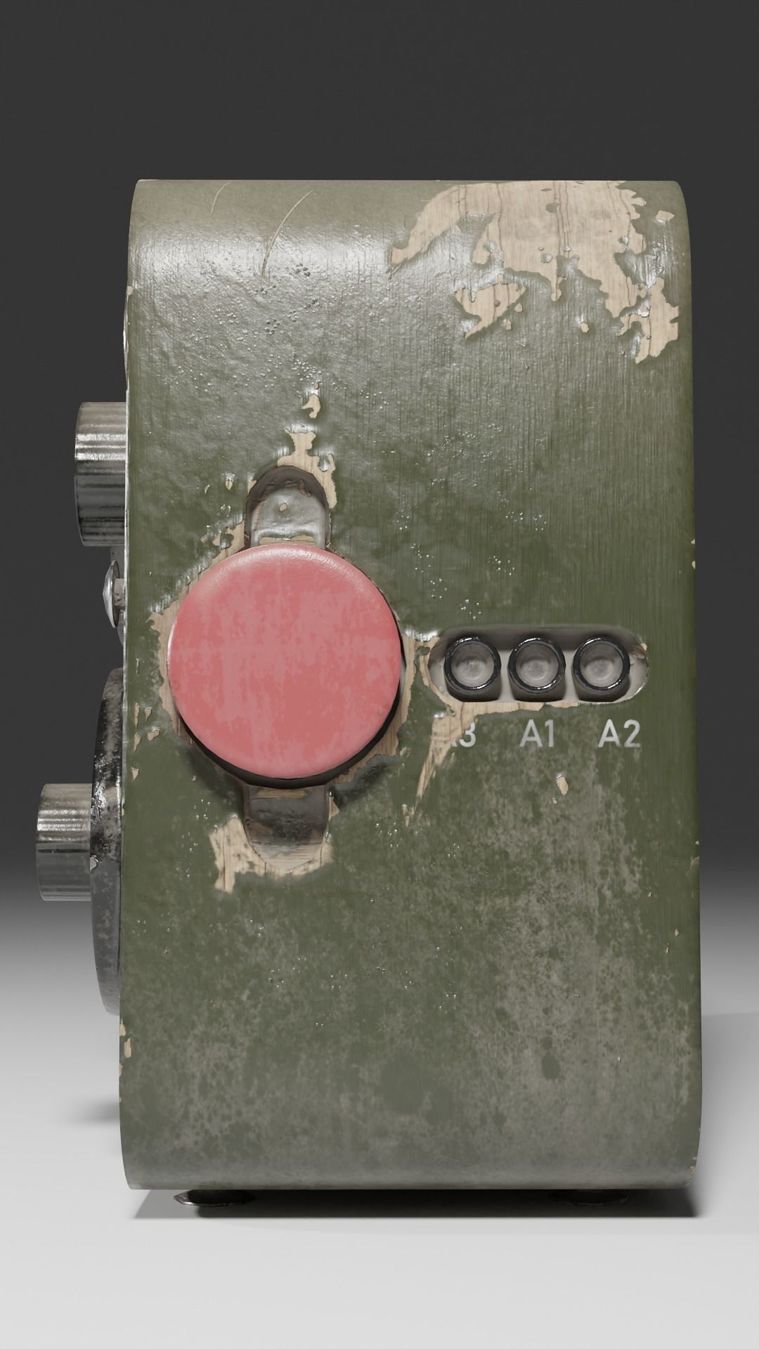 Radiostation Sever Low-poly 3D model_2