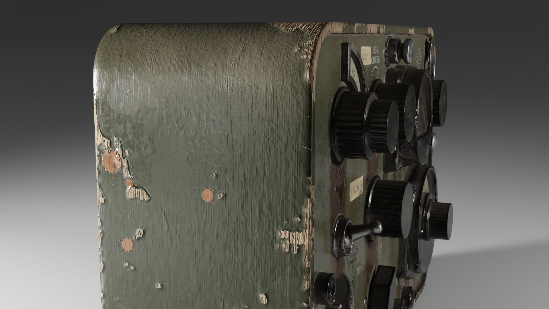 Radiostation Sever Low-poly 3D model_4