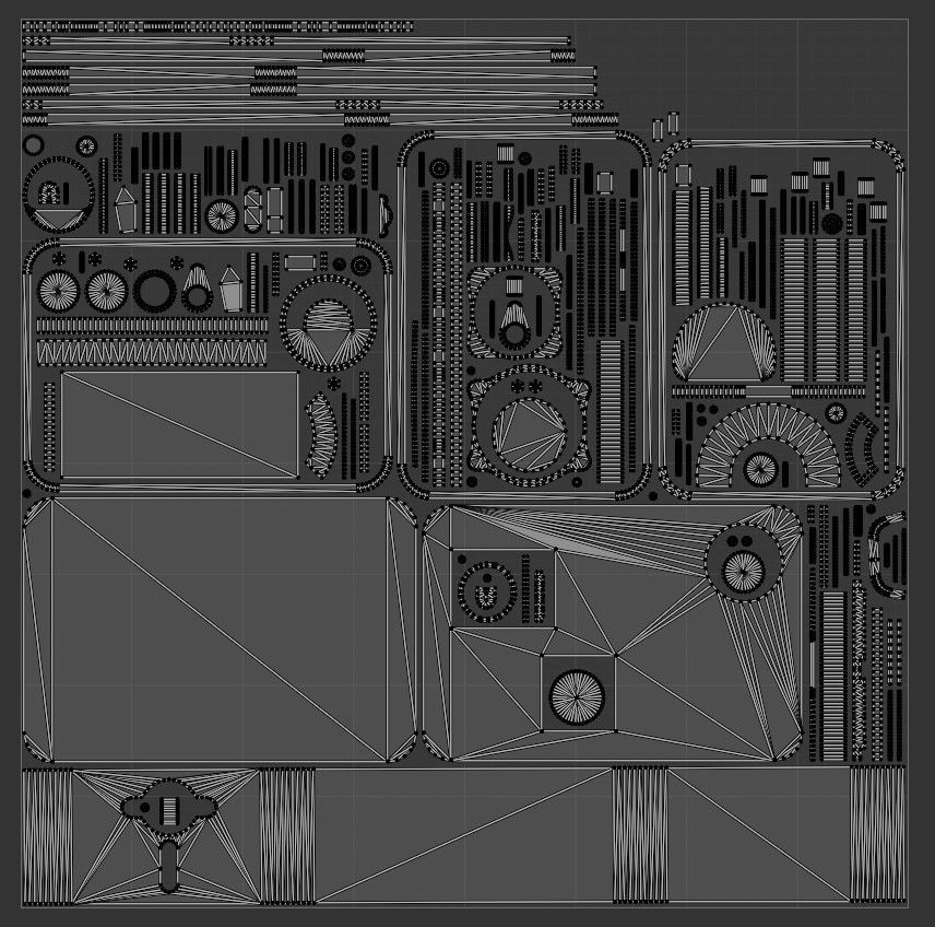 Radiostation Sever Low-poly 3D model_7