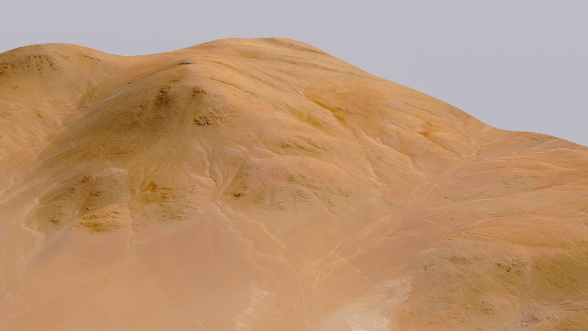 Desert Terrain Pack- Sand Mountain Low-poly 3D model_16