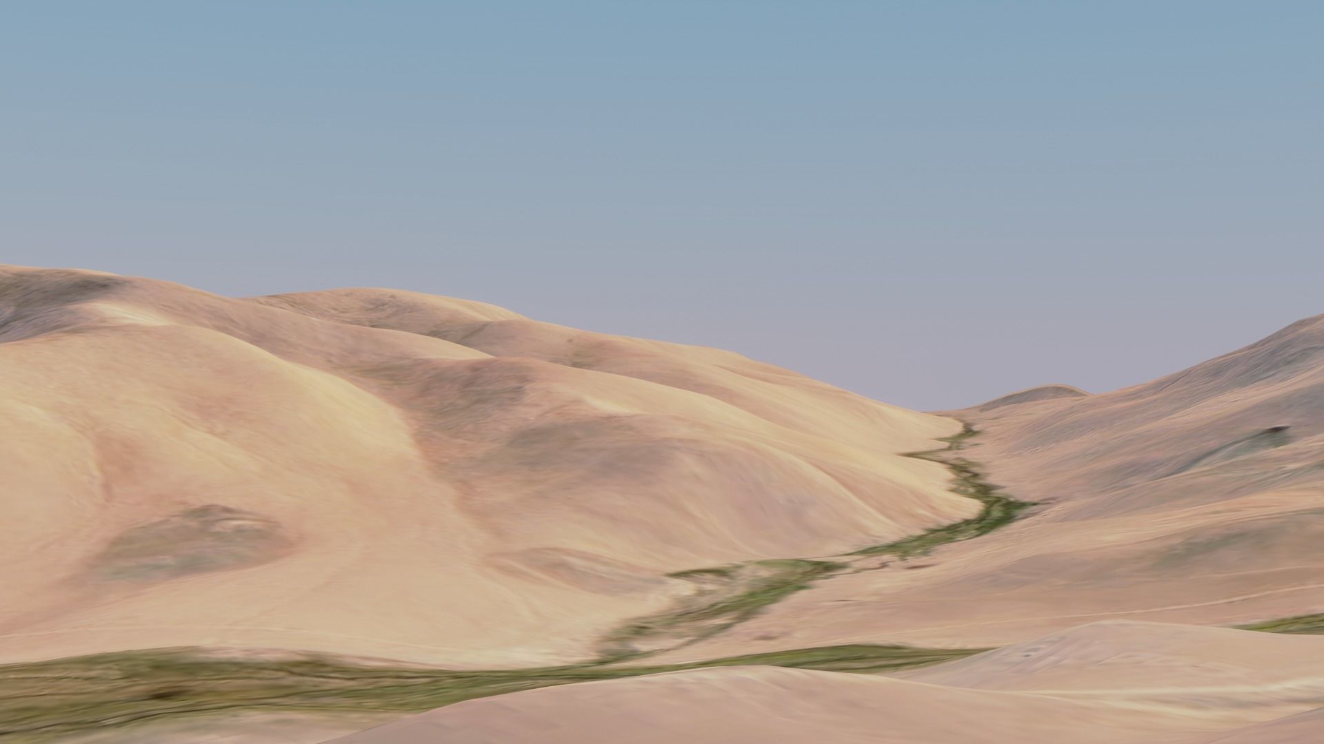 Desert Terrain Pack- Sand Mountain Low-poly 3D model_9