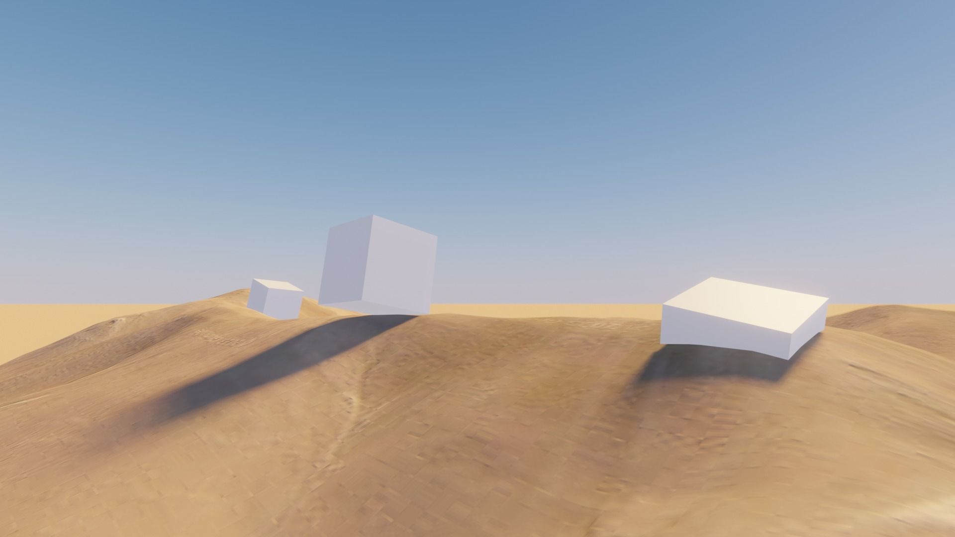 Desert Terrain Pack- Sand Mountain Low-poly 3D model_8