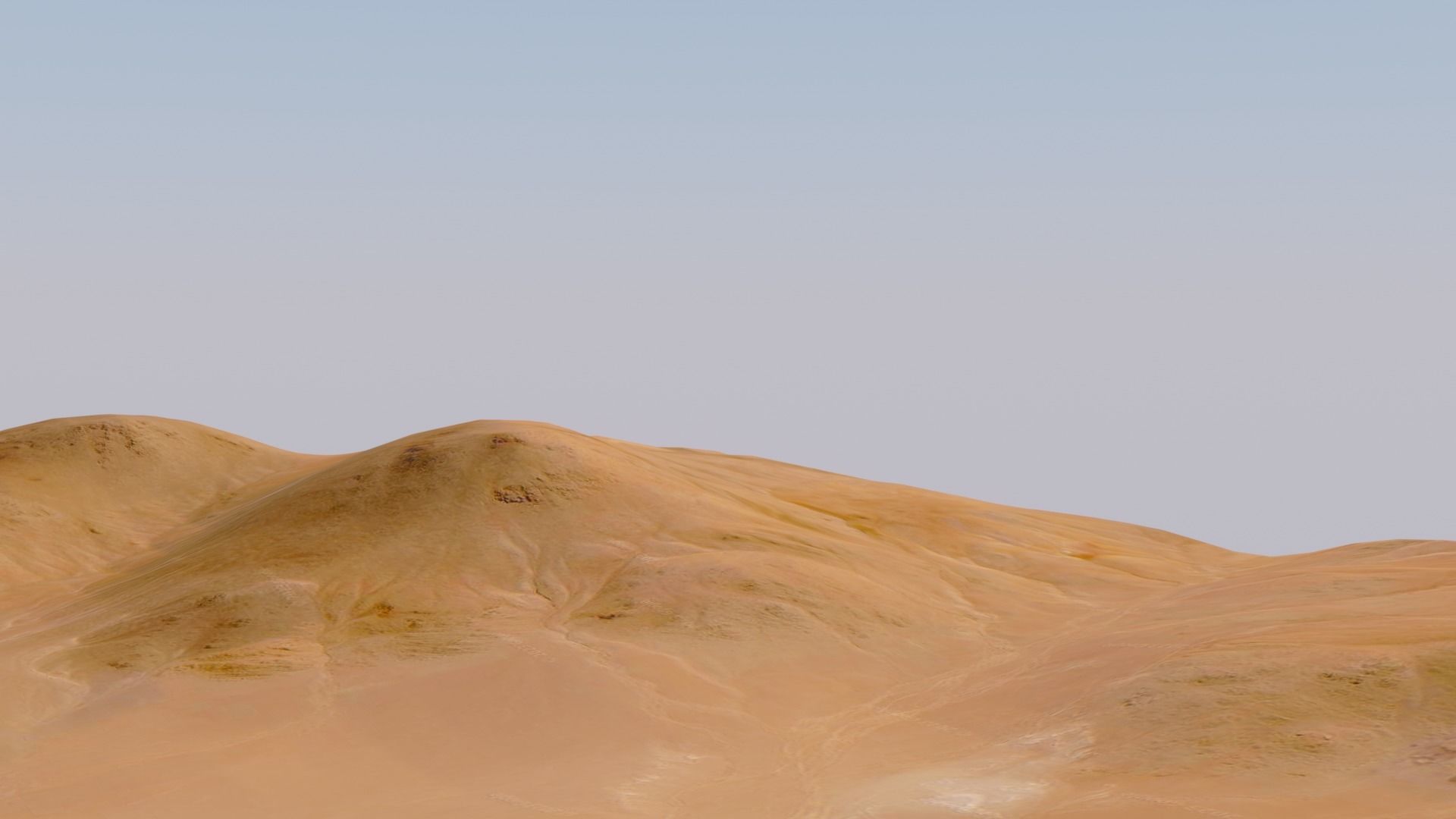 Desert Terrain Pack- Sand Mountain Low-poly 3D model_14