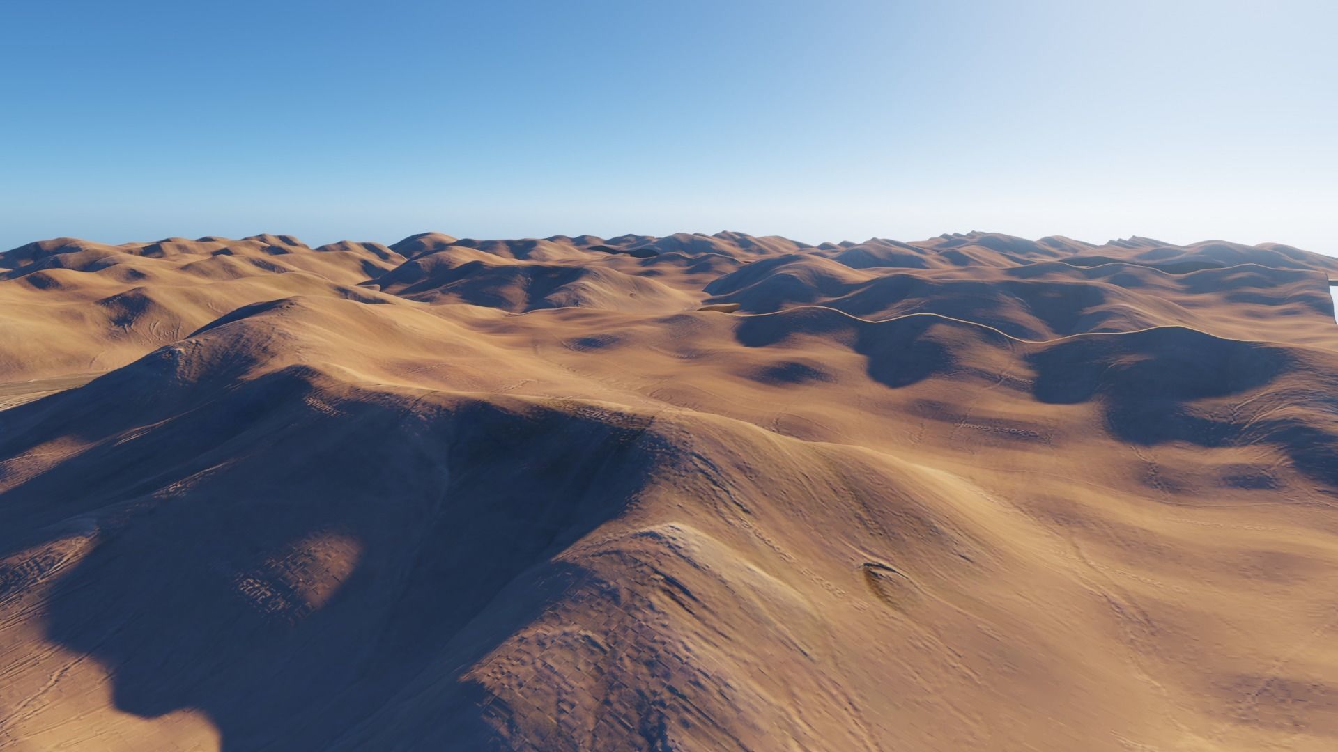 Desert Terrain Pack- Sand Mountain Low-poly 3D model_4