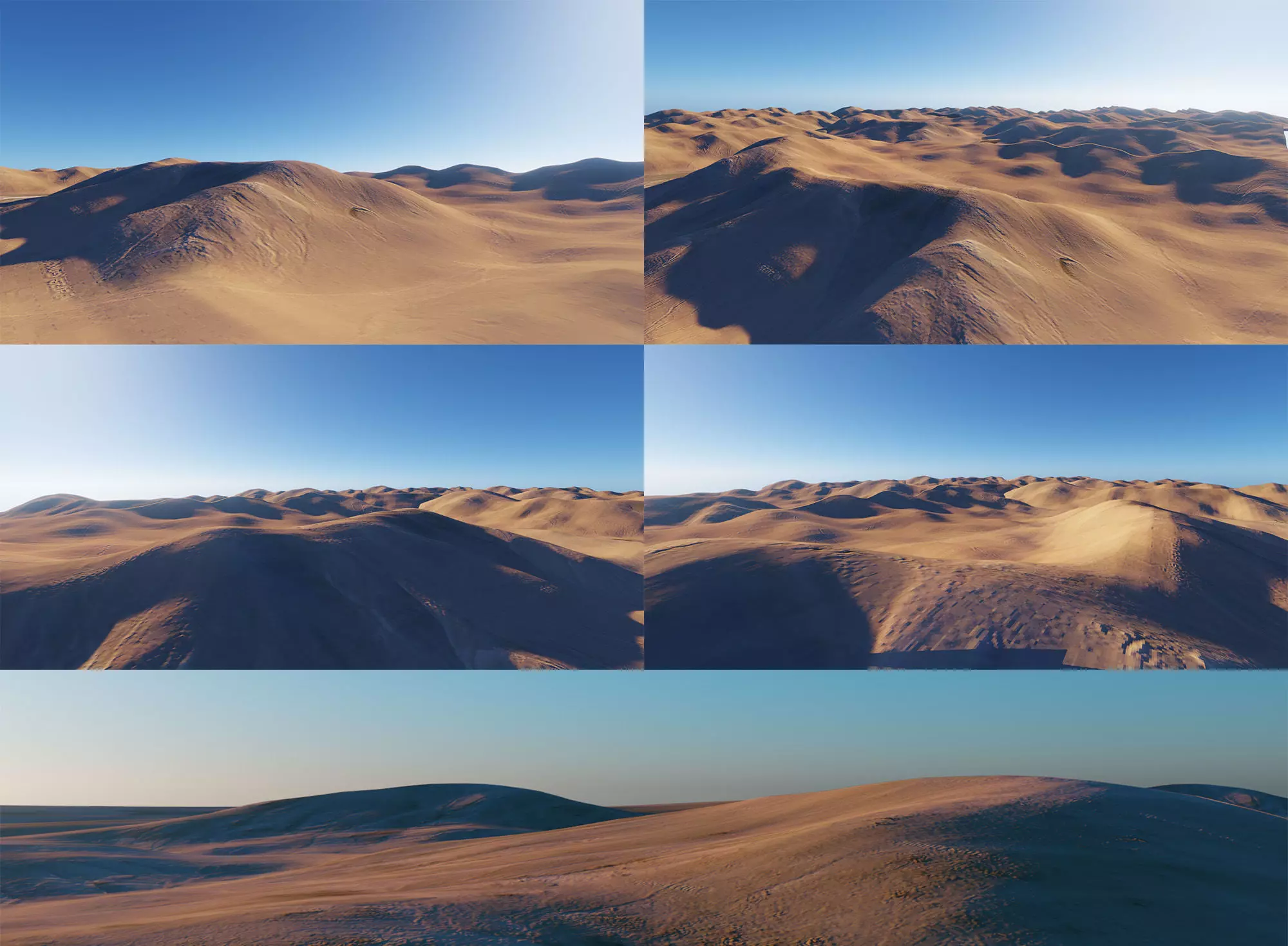 Desert Terrain Pack- Sand Mountain Low-poly 3D model_0