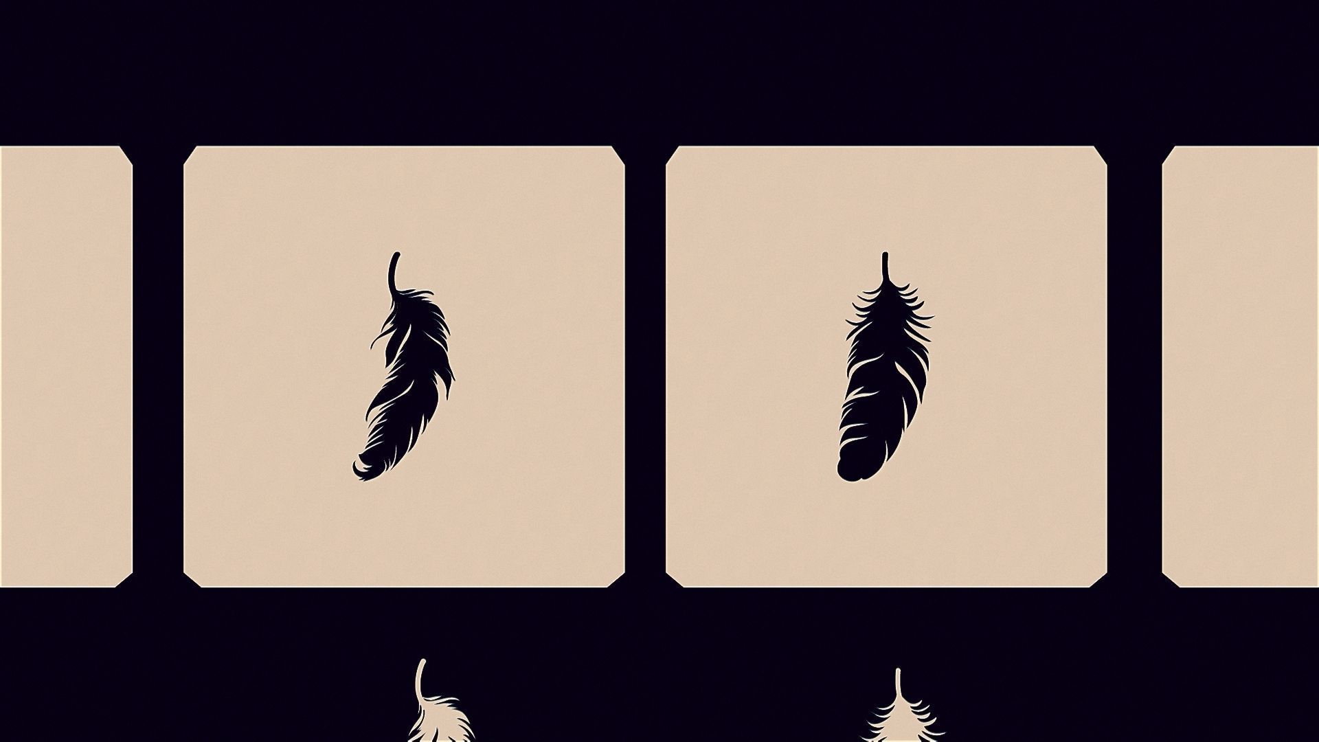 feathers stencils 3D print model_3