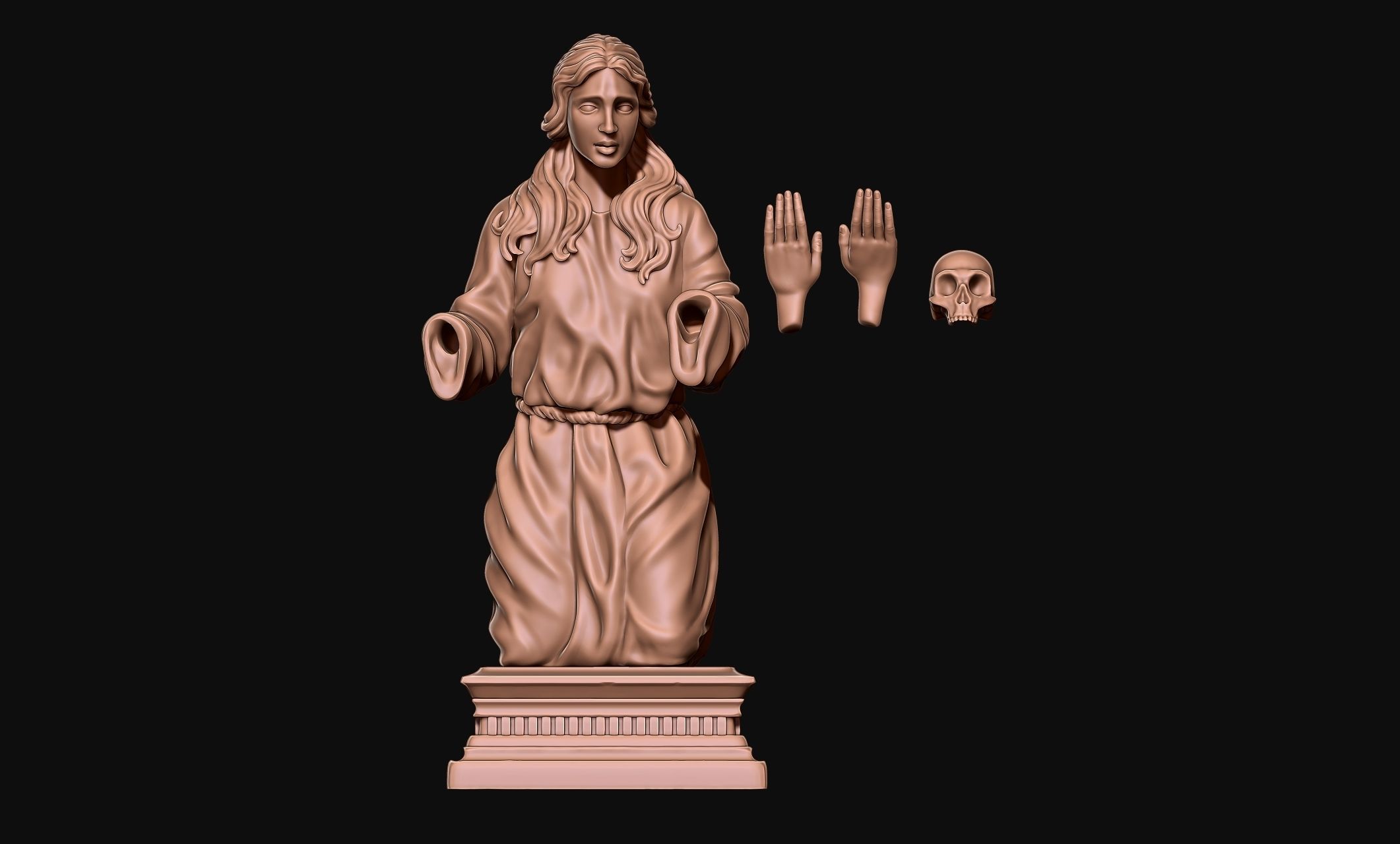 Maria Magdalena - Jewerly - Masonry - Carpentry 3D print model_3