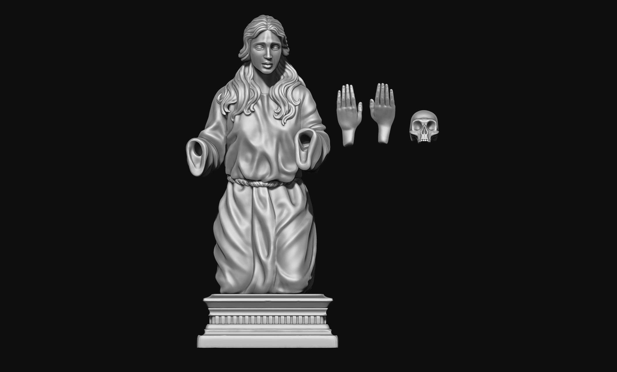 Maria Magdalena - Jewerly - Masonry - Carpentry 3D print model_1