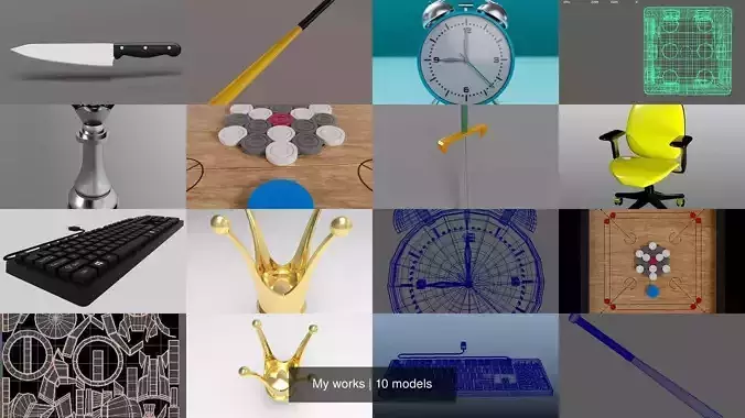 My works 3D Model Collection