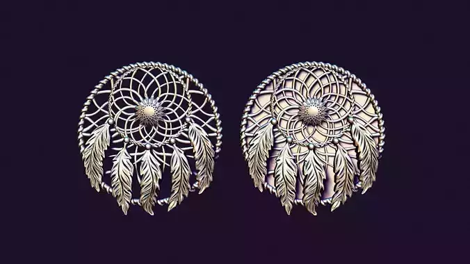 dream Catcher medallion 3D print model