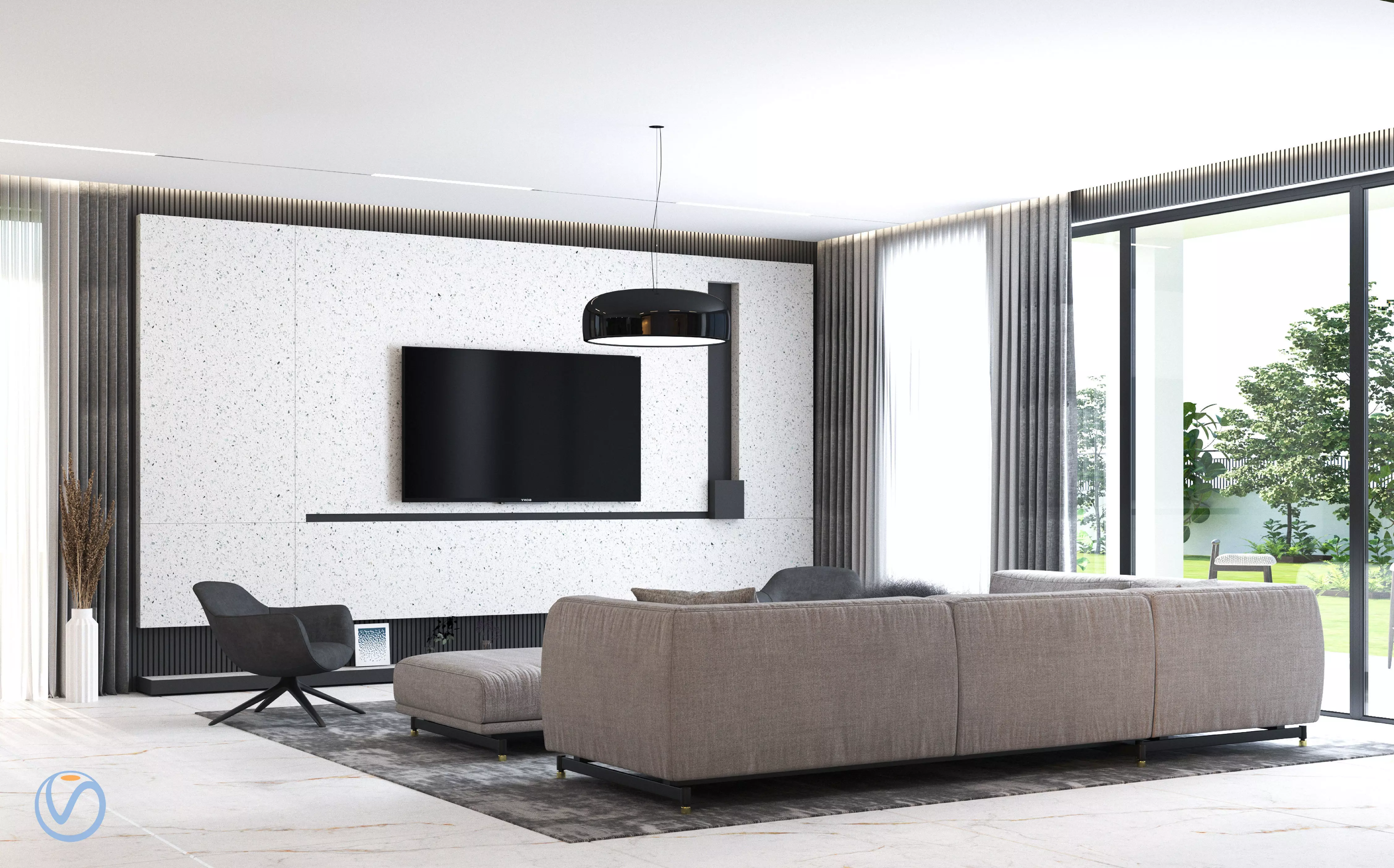 Contemporary house-interior design- design 3d with high quality 3D model