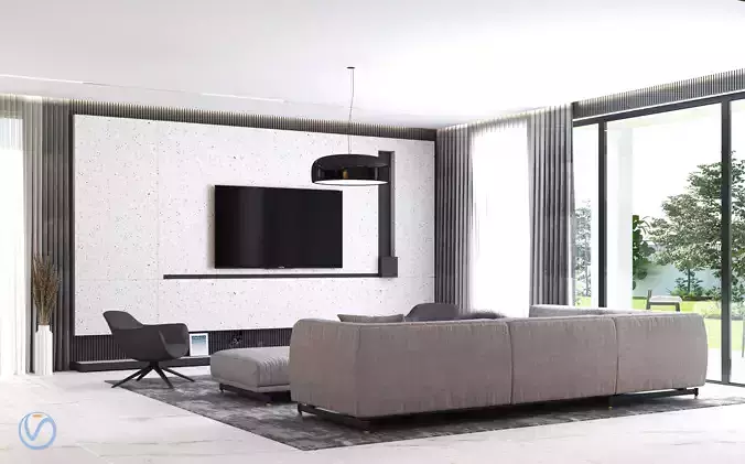 Contemporary house-interior design- design 3d with high quality 3D model