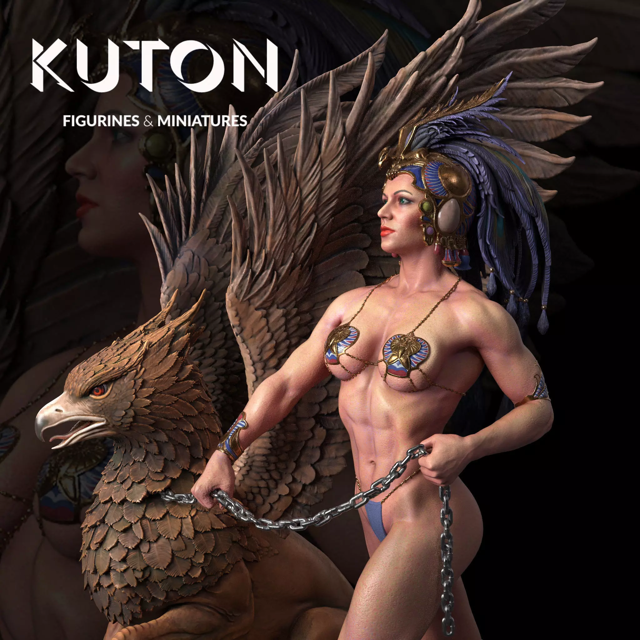 Gryphon Keeper by Boris Vallejo 3D print model_0