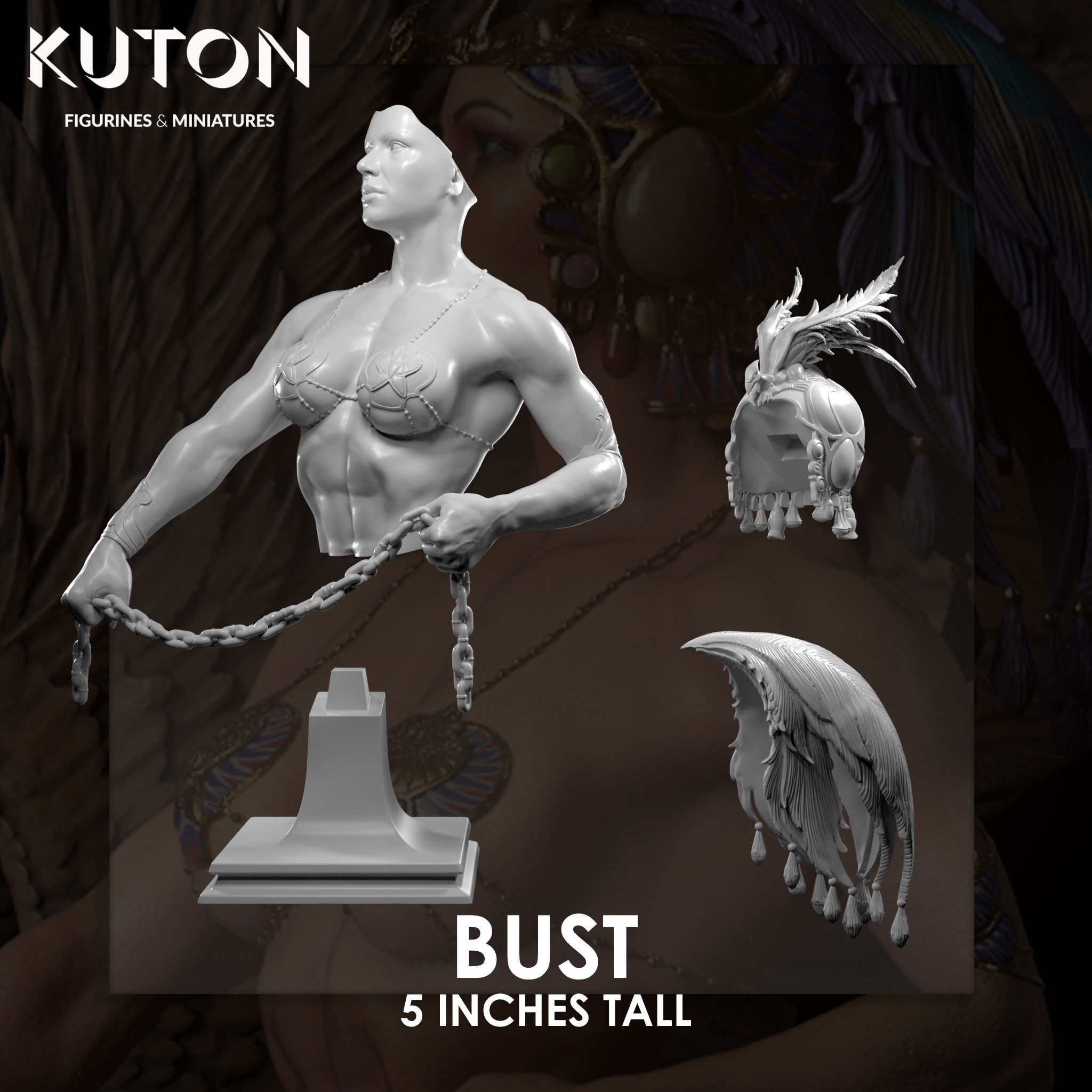 Gryphon Keeper by Boris Vallejo 3D print model_9