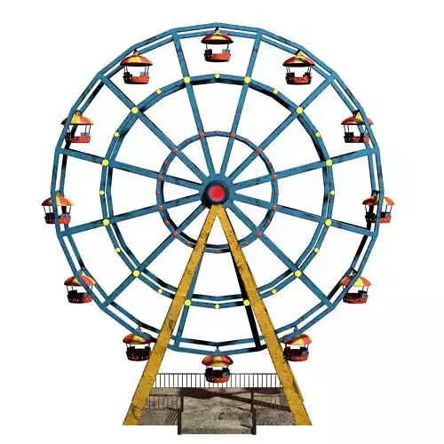 old cartoon ferris wheel
