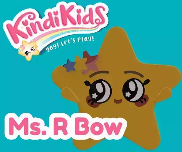 Ms R Bow - 3D Printable Model Inspired by Kindi Kids Show