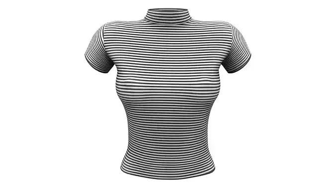 Cute Short Sleeves Striped Summer T-Shirt