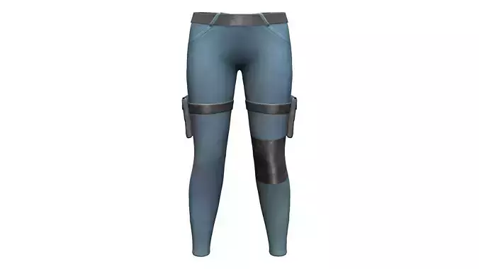 Women Leggings With Side Pockets And Belt