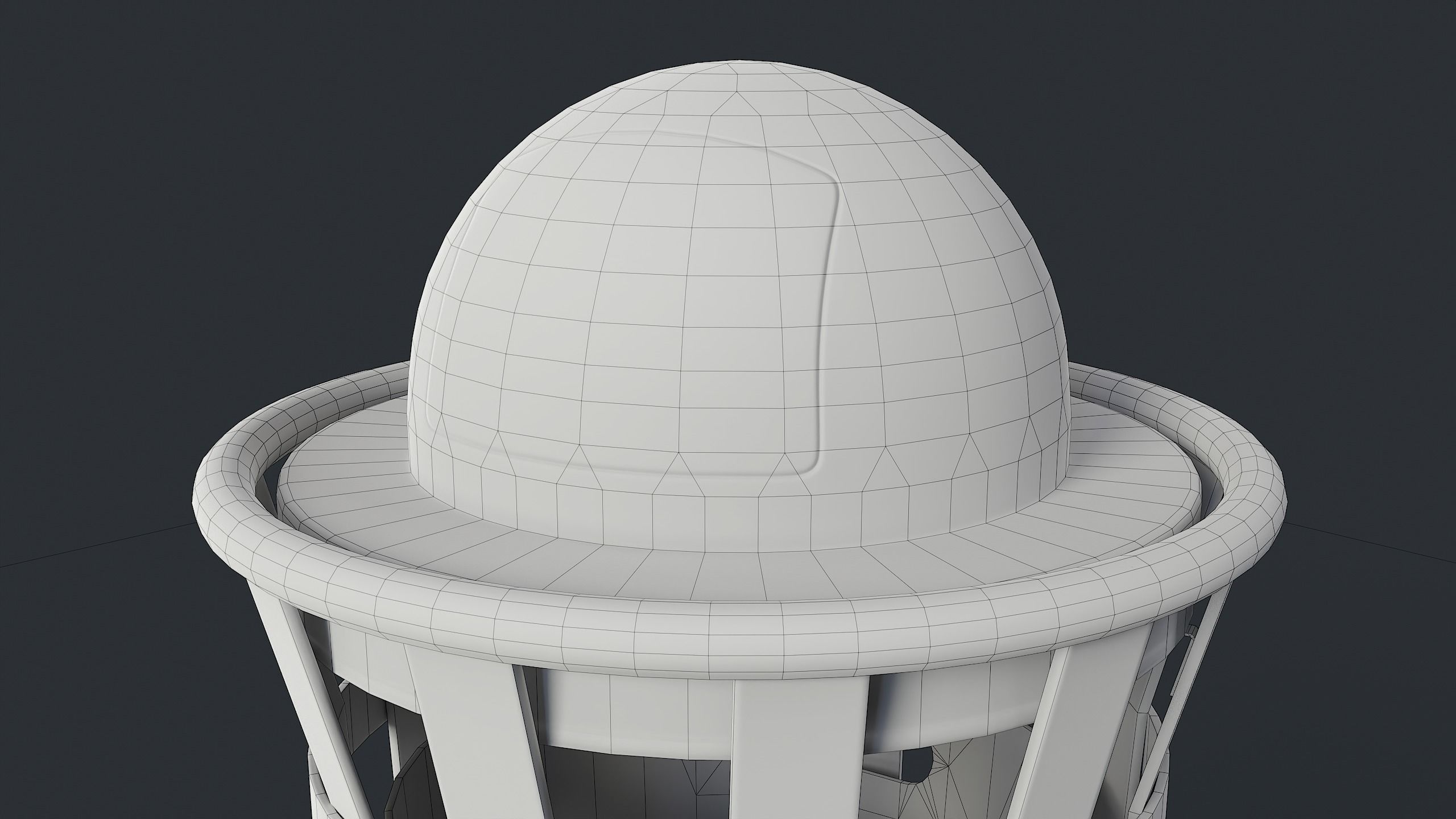 Street Trash Can 8 PBR Game Ready Low-poly 3D model_20