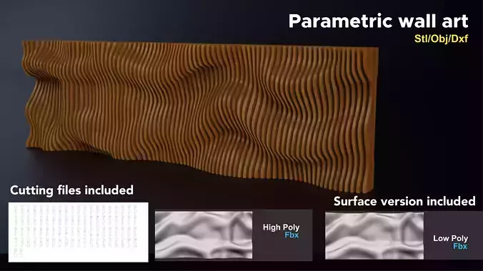 Parametric Wall Art 3D print model