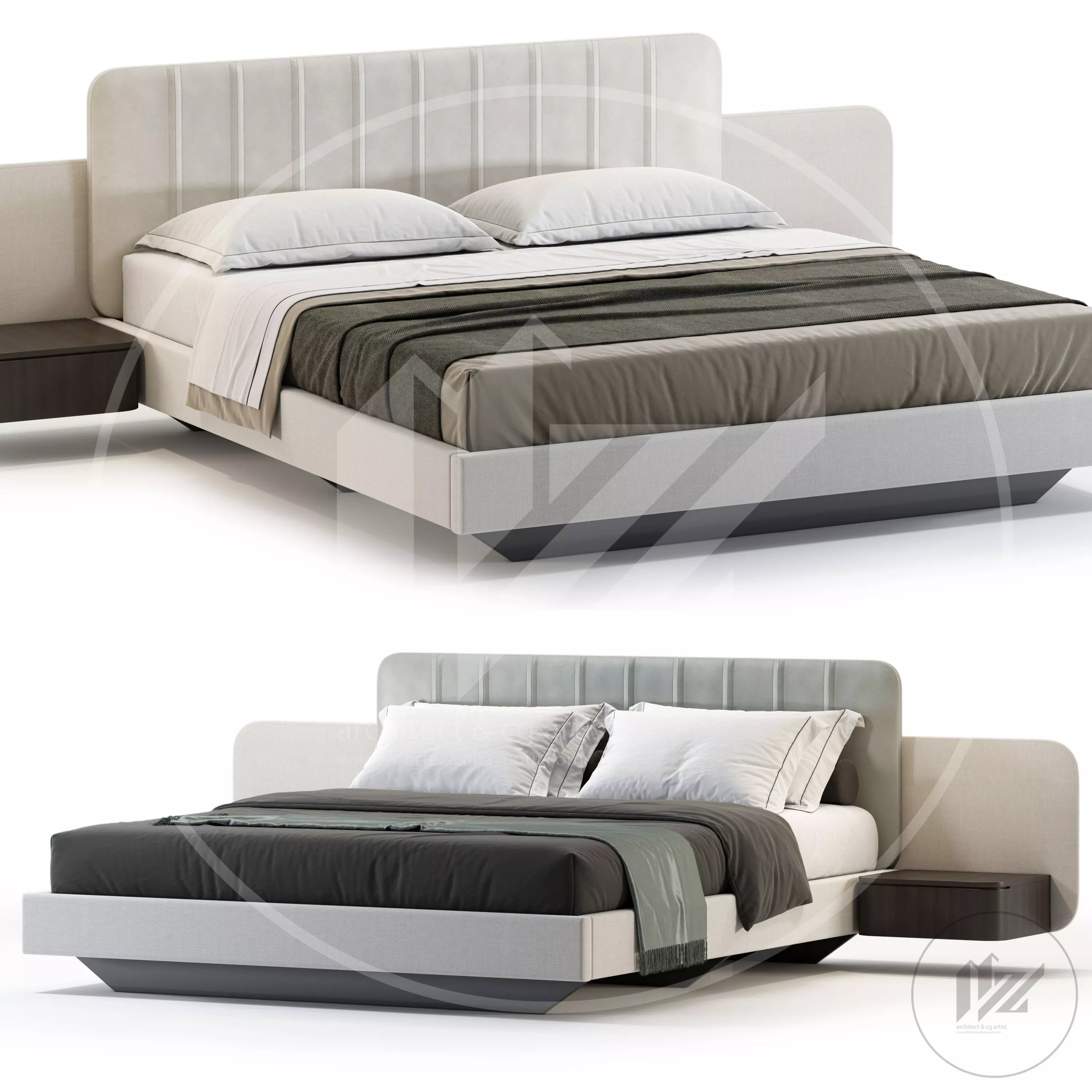domkapa Amanda Bed 3D model_0
