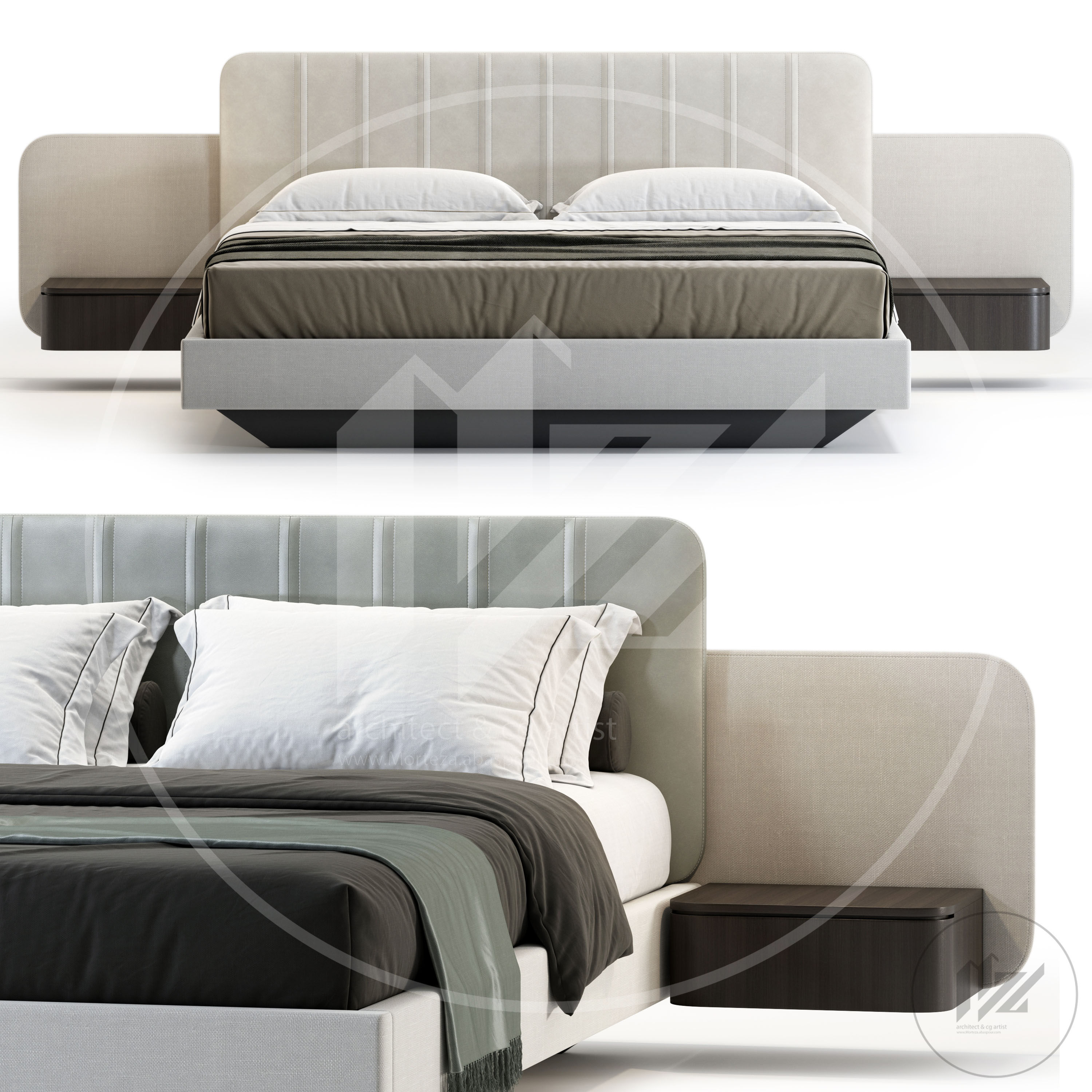 domkapa Amanda Bed 3D model_3