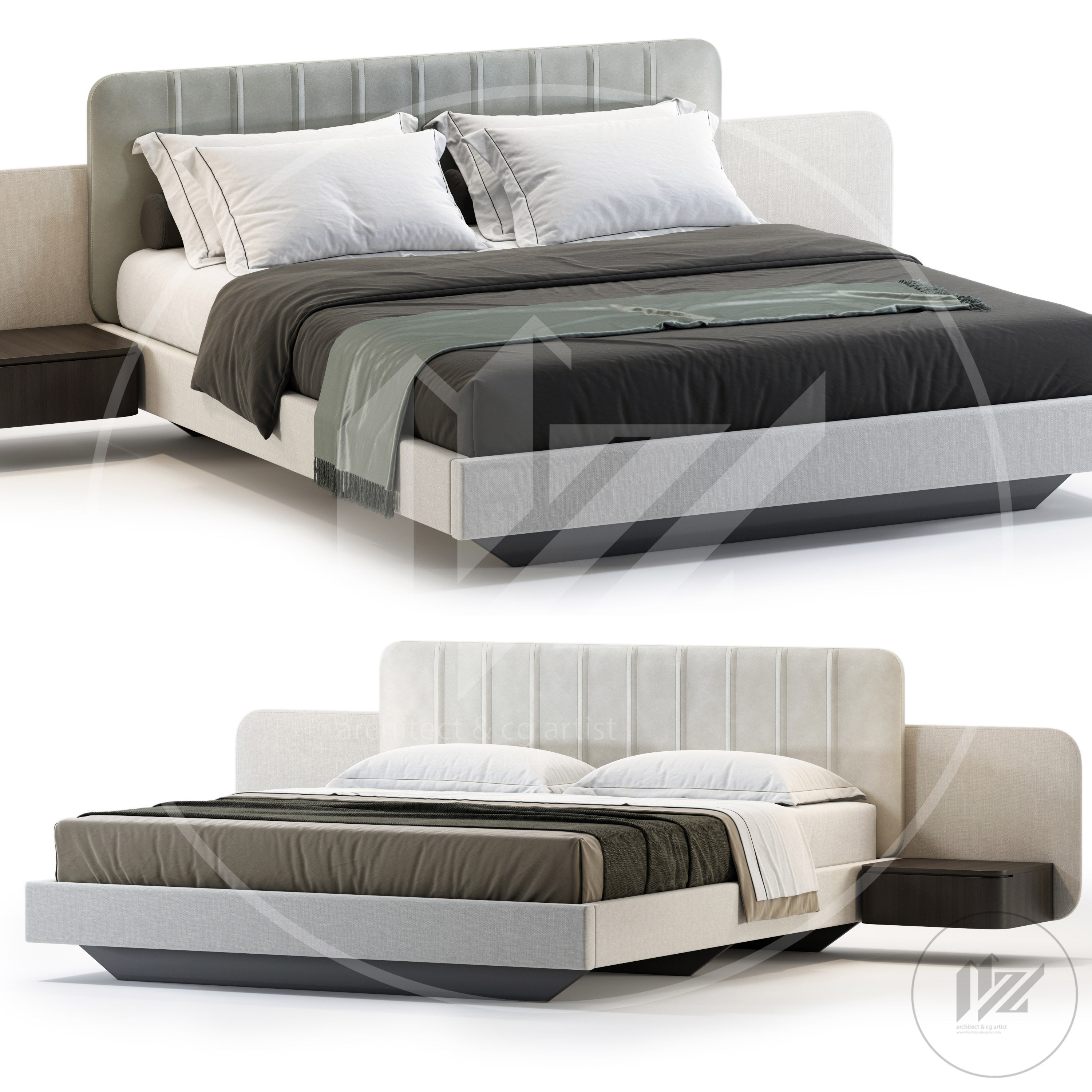 domkapa Amanda Bed 3D model_1
