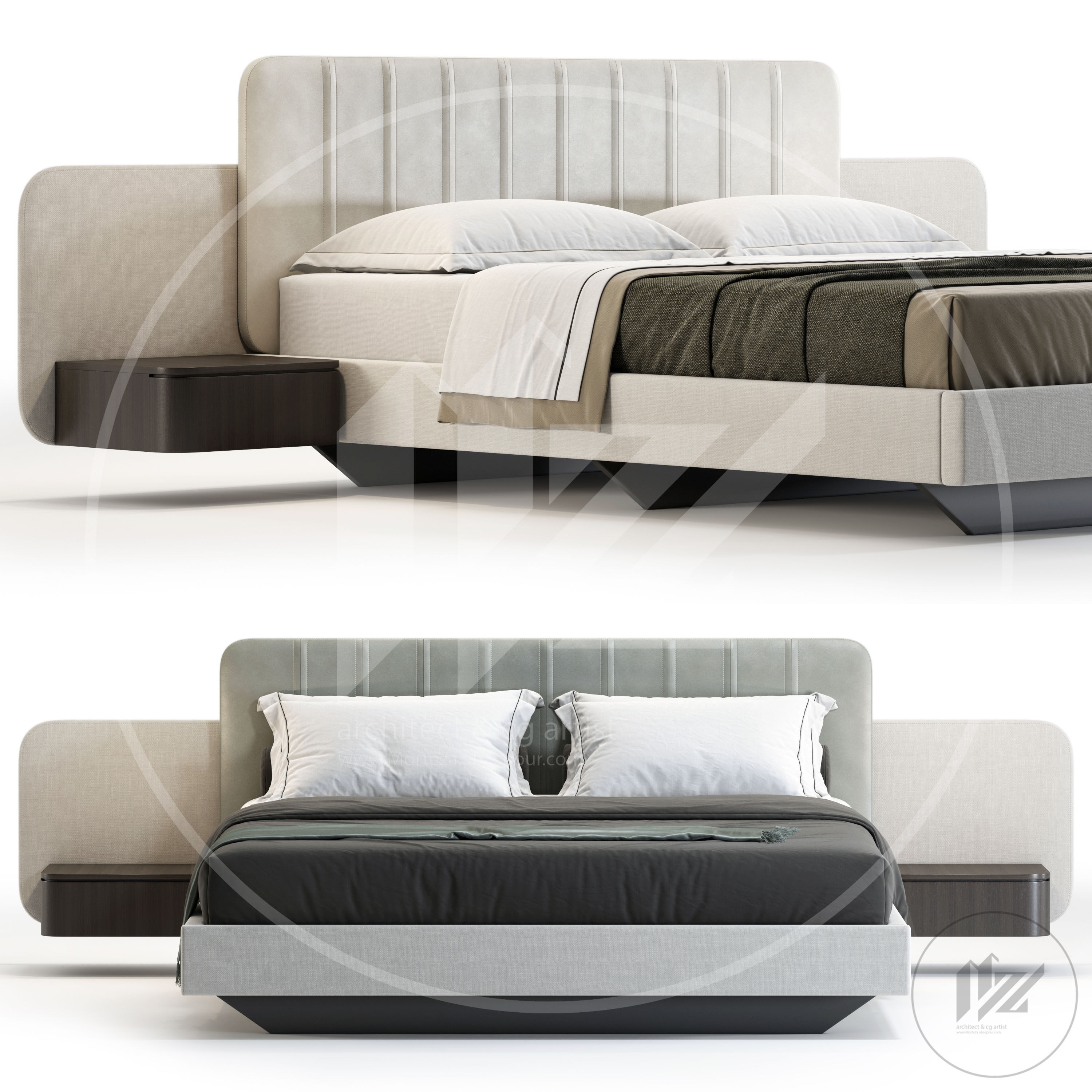 domkapa Amanda Bed 3D model_2