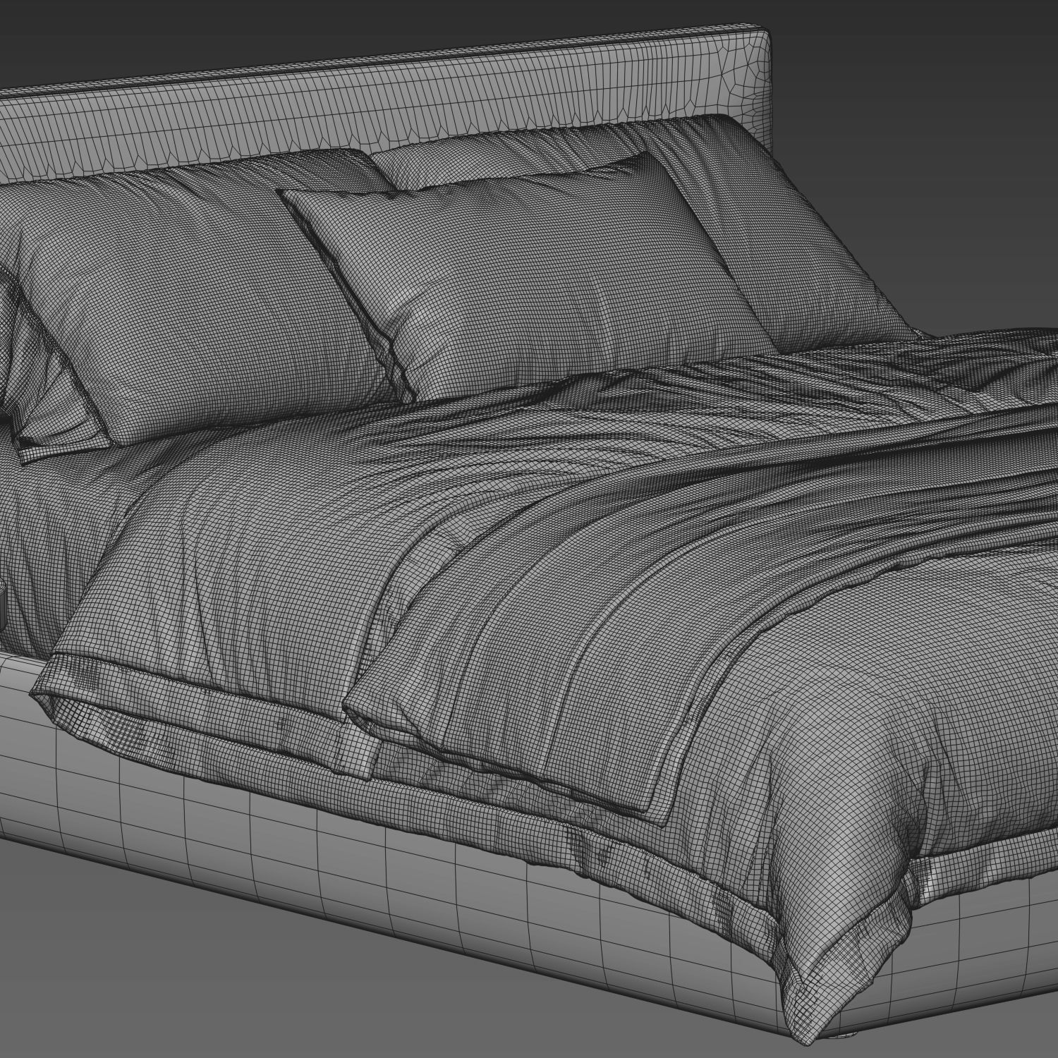 Alberta Laguna Bed 3D model_2