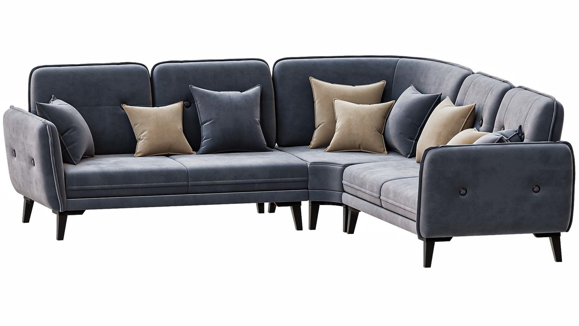 Modern Sofa By Honor Furniture 3D model_1