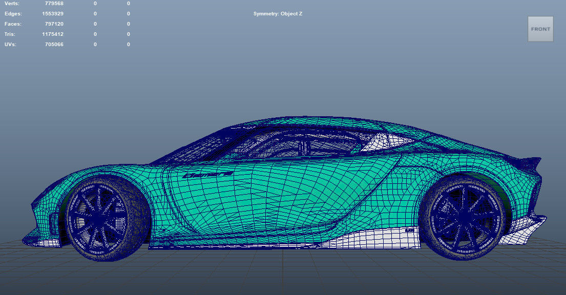 Koenigsegg Gemera Low-poly 3D model_8