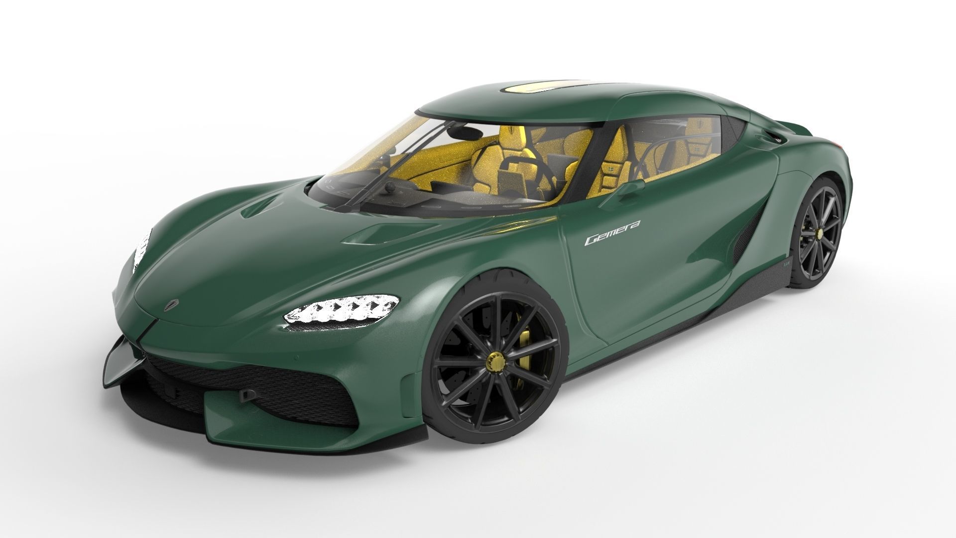 Koenigsegg Gemera Low-poly 3D model_1