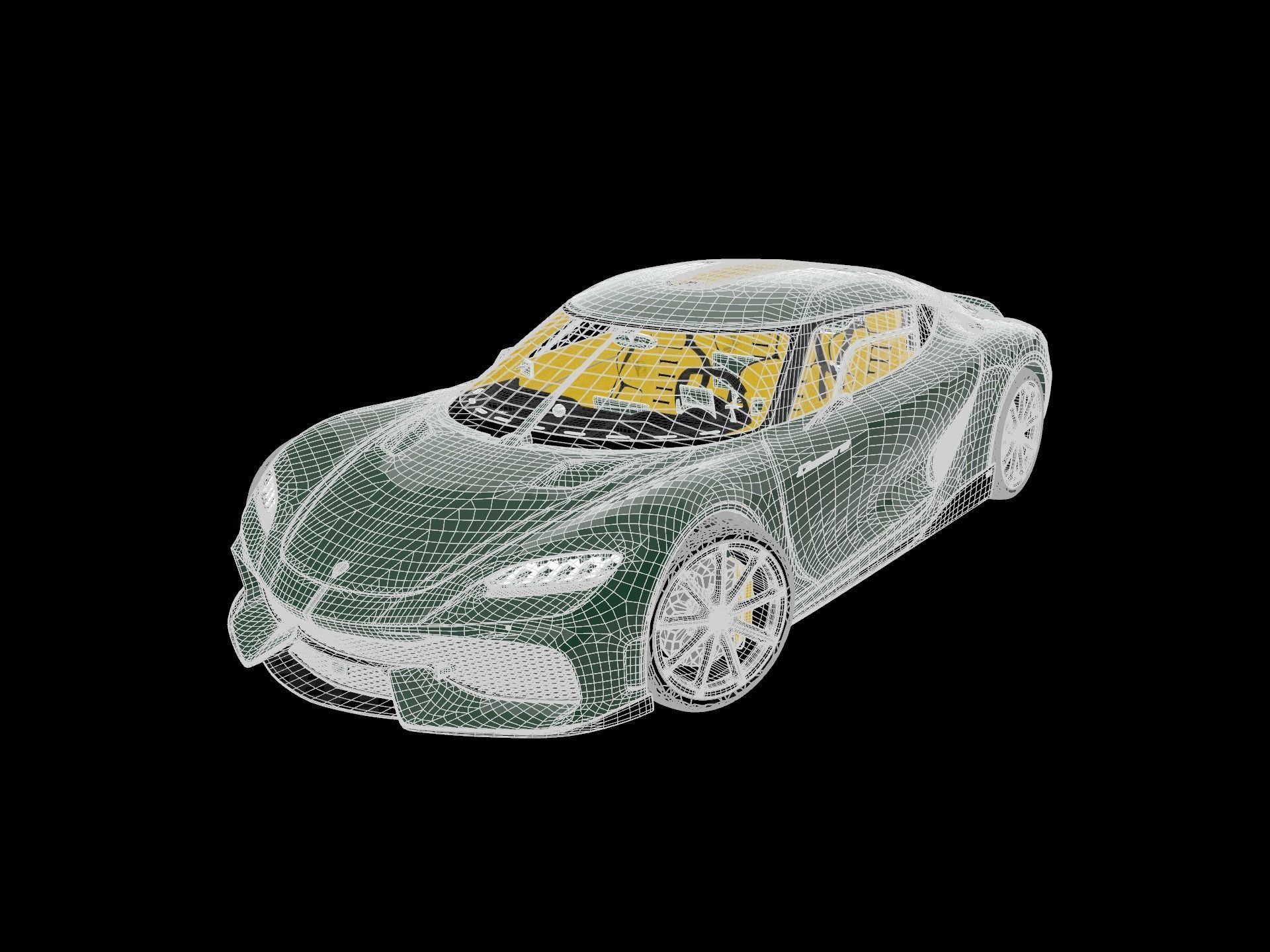 Koenigsegg Gemera Low-poly 3D model_9