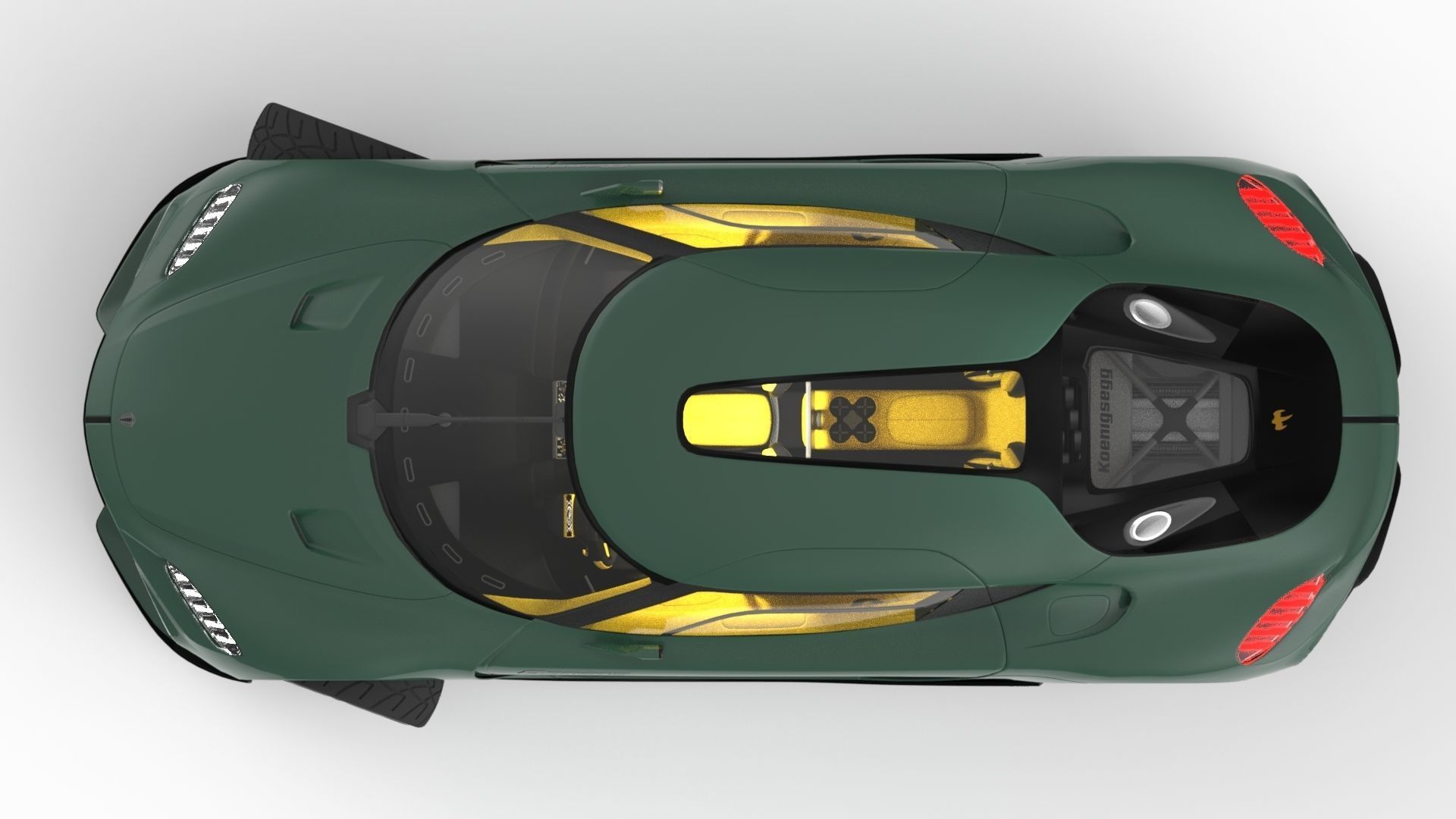 Koenigsegg Gemera Low-poly 3D model_7