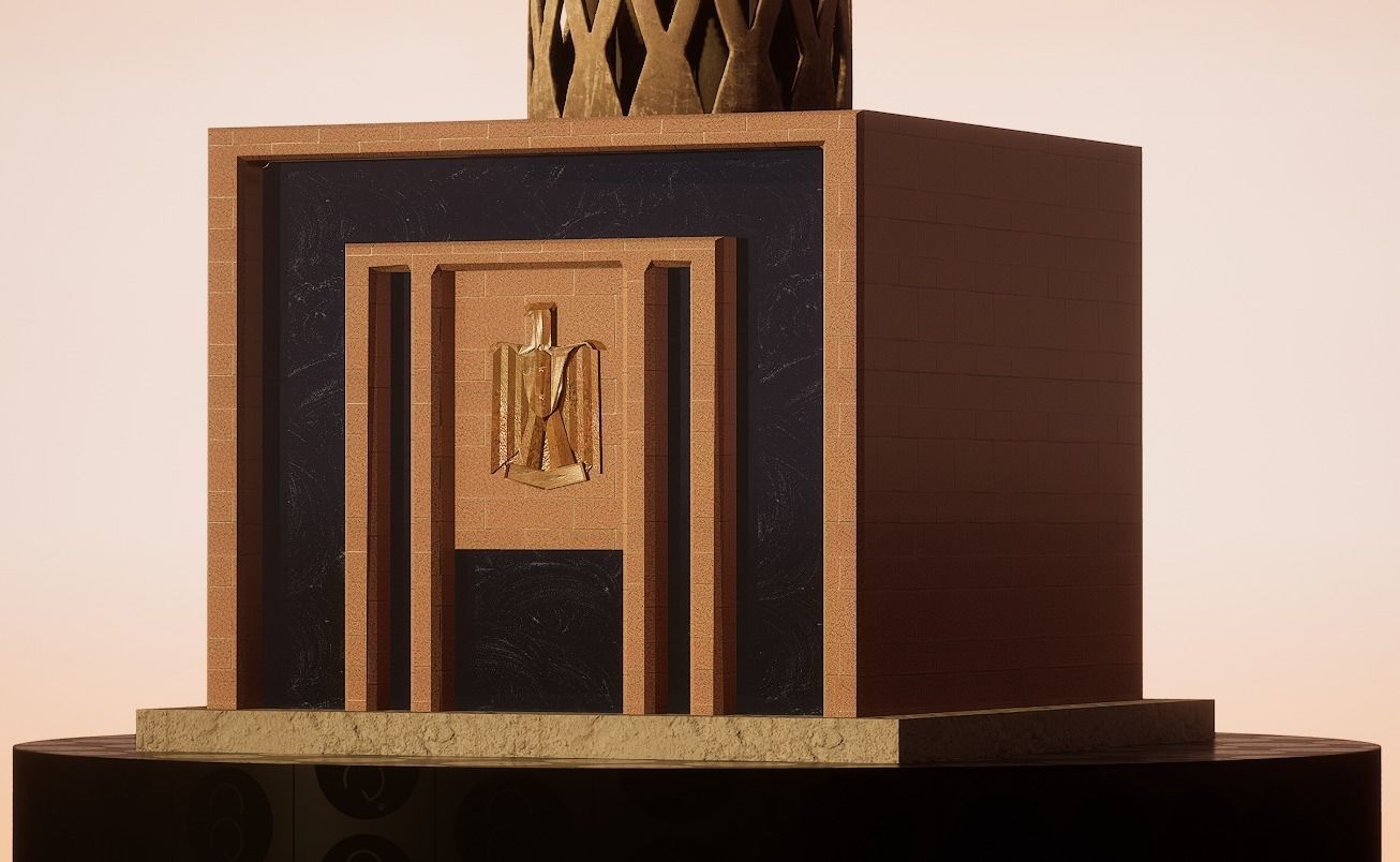 Cairo Tower 3D model_4