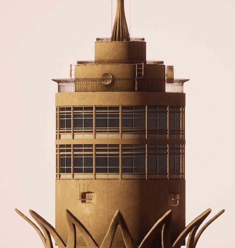 Cairo Tower 3D model_2