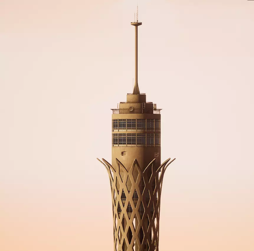 Cairo Tower 3D model_0