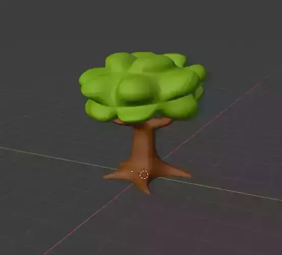 Low Poly Tree for your games and animation Free low-poly 3D model