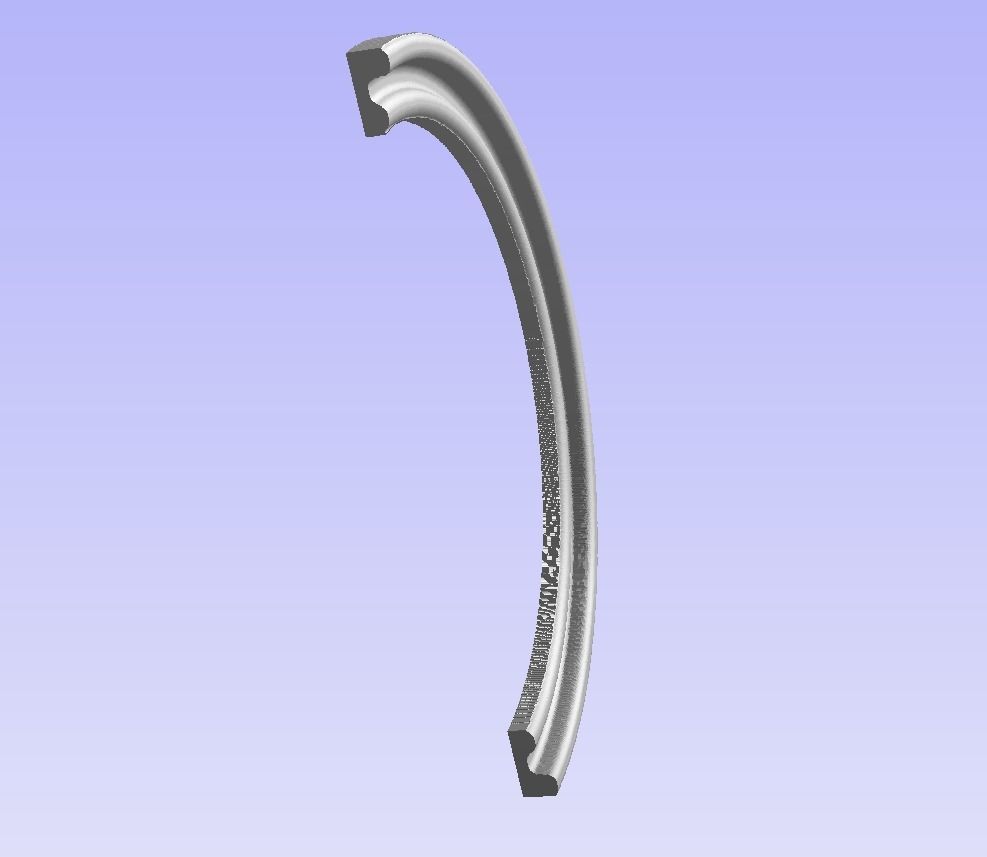 Simple Round frame file for picture photo mirror cnc 3D print model_5