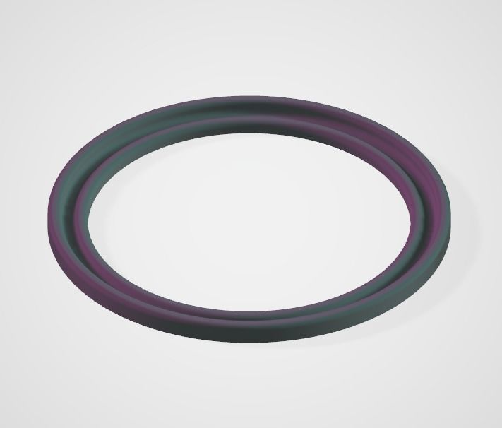 Simple Round frame file for picture photo mirror cnc 3D print model_2